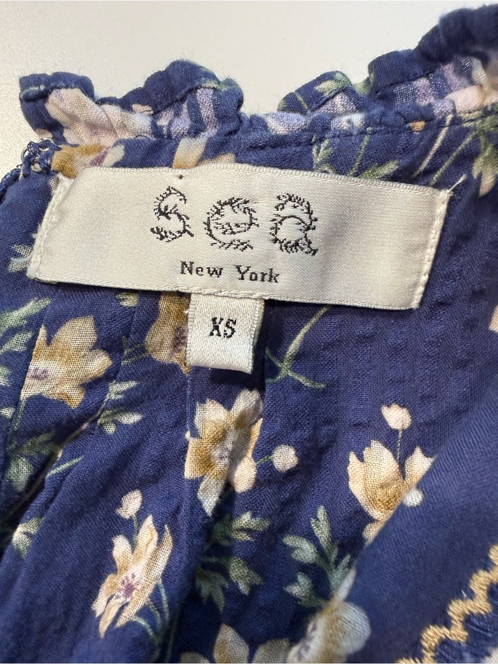 Sea New York Elizabeth Floral Flutter Sleeve Mini Dress XS - Picture 3 of 11